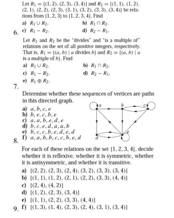 Solved Answer the following questions: Find an inverse of a | Chegg.com