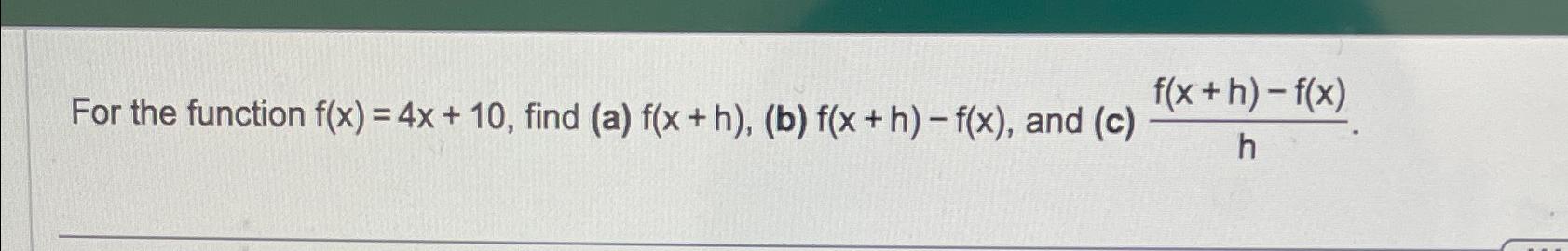 f x )= 10x 4 6x