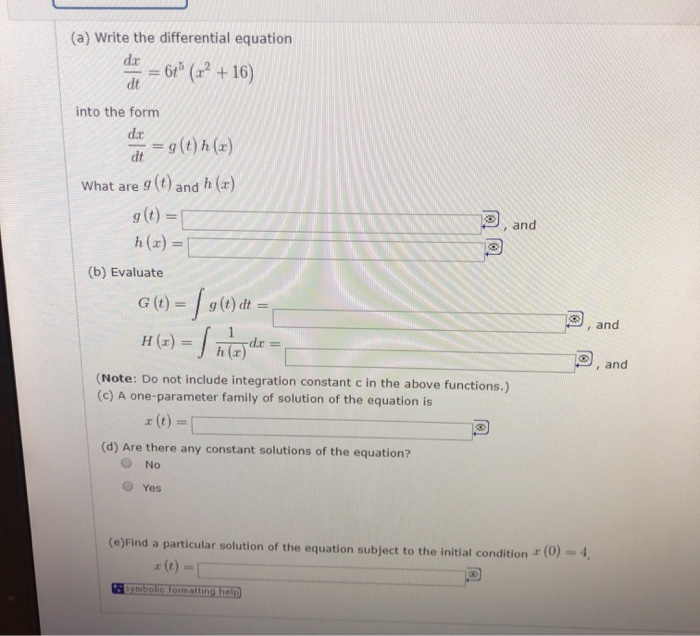 Solved A Write The Differential Equation Dp 64 R Chegg Com