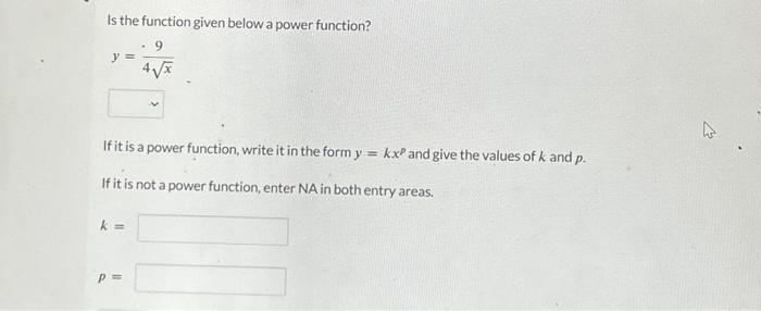 x to the power of 4 function
