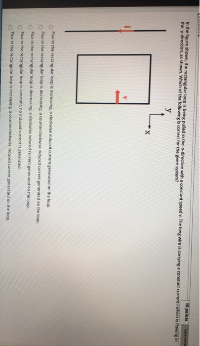 Solved 10 points Save As In the figure shown the rectangular | Chegg.com