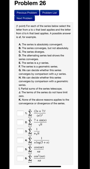 Solved Problem 26 Previous Problem Problem List Next Problem | Chegg.com