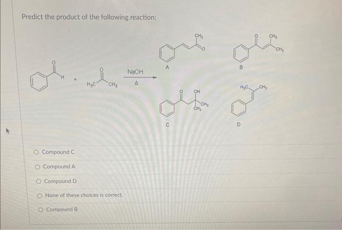 [solved] Predict The Product Of The Following Reaction