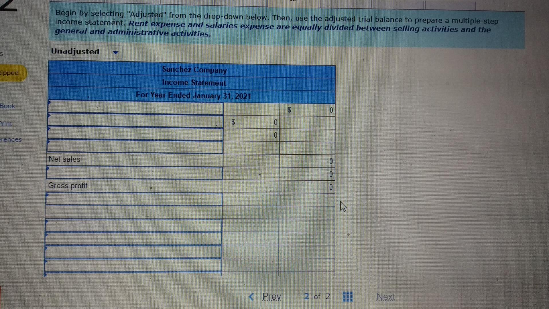 Solved The fiscal year-end unadjusted trial balance for