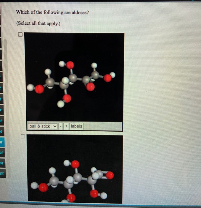 Solved Select A Chiral Atom In This Monosaccharide Gray Chegg Com