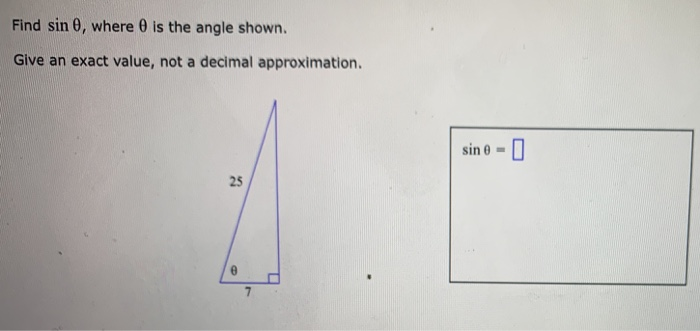 how to find sin value of any angle