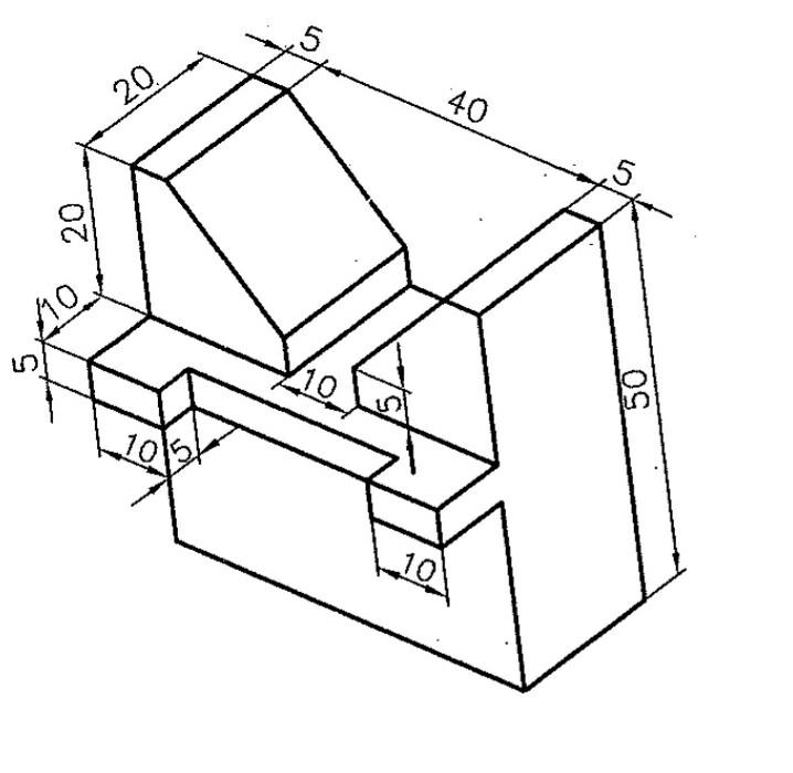 Solved EXERCISE 3 DRAWING ISOMETRIC VIEW Draw the given | Chegg.com