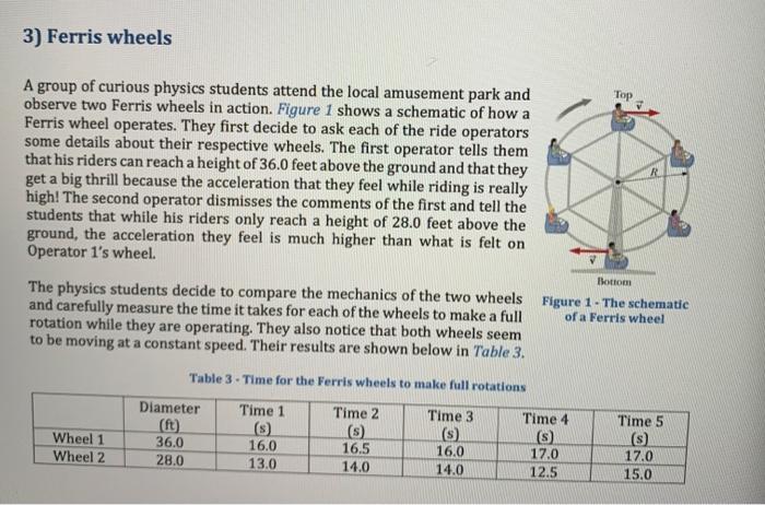 Solved 3a: for each wheel, calculate its radius in meters. | Chegg.com