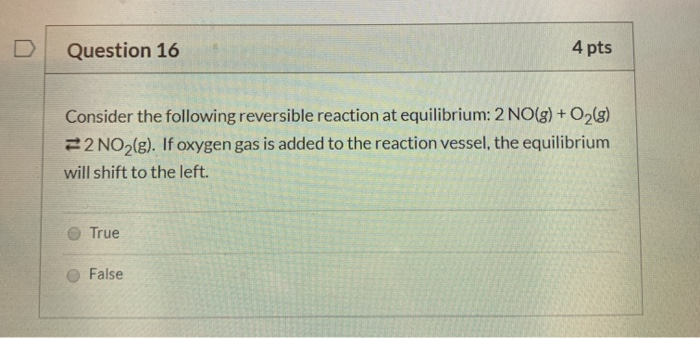 Solved Question 16 4 pts Consider the following reversible | Chegg.com