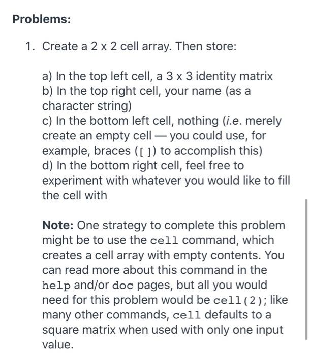Solved Instructions: Complete Problem 1 and Problem 2 below. | Chegg.com