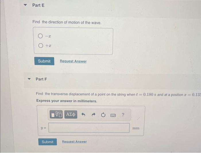 Solved The equation describing a transverse wave on a string | Chegg.com