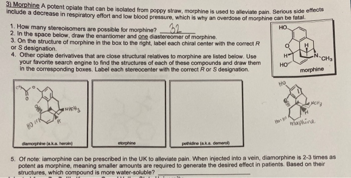 Solved Miui A Potent Opiate That Can Be Isolated From Pop Chegg Com