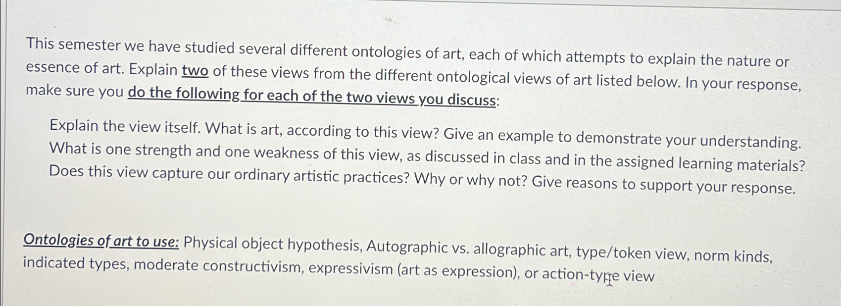 Solved This semester we have studied several different | Chegg.com