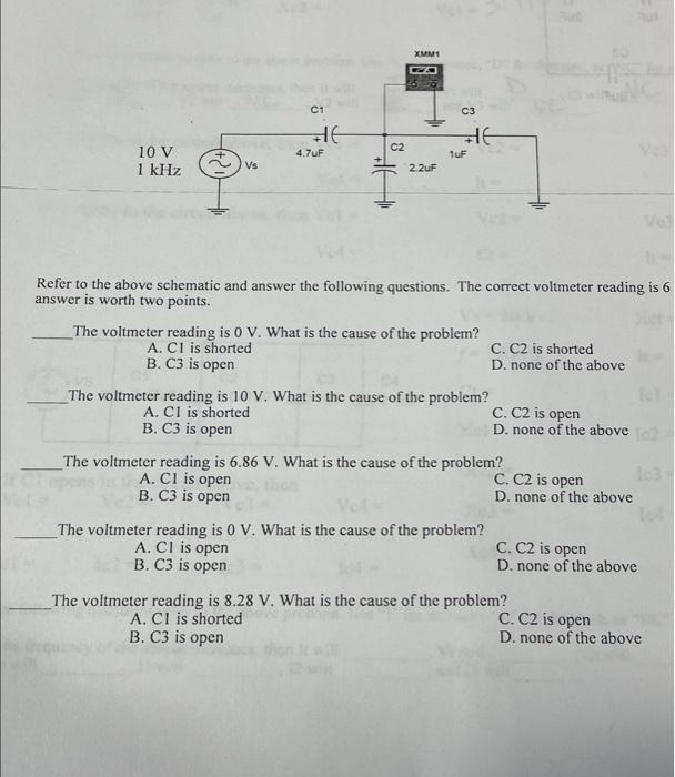 Refer to the above schematic and answer the following | Chegg.com