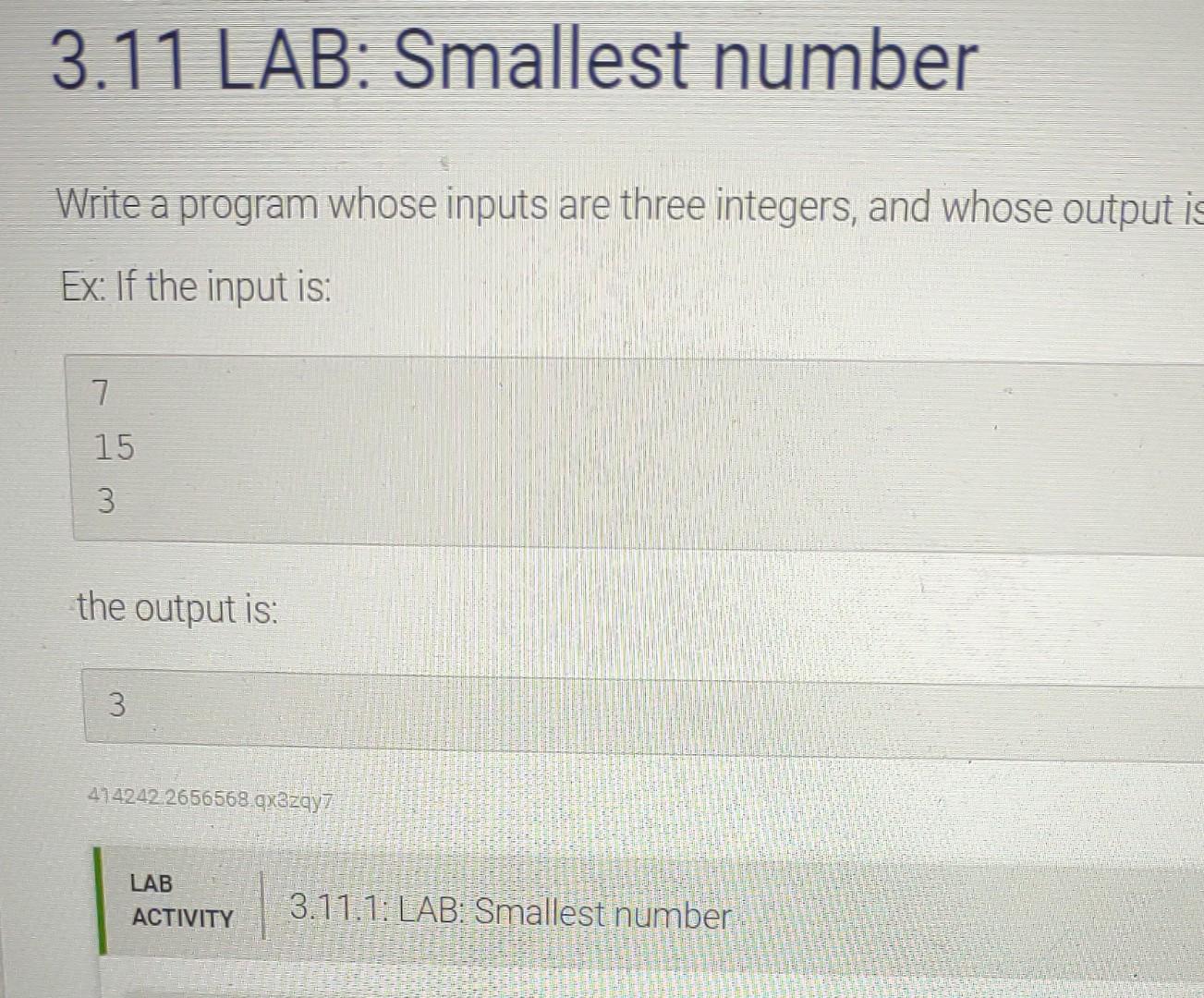Solved Write a program whose inputs are three integers, and | Chegg.com