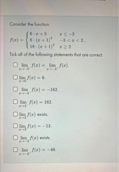 Solved Consider the function | Chegg.com