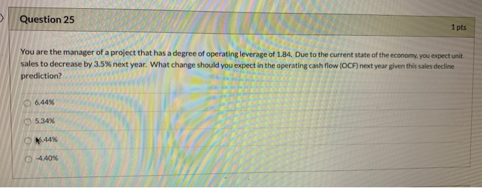 Solved Question 25 1 pts You are the manager of a project | Chegg.com