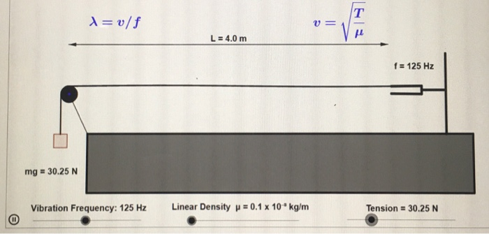 Solved T 1 V F V L 4 0 M F 125 Hz Mg 30 25 N Vib Chegg Com