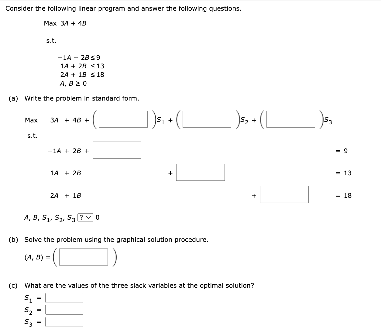 Solved Consider the following linear program and answer the | Chegg.com