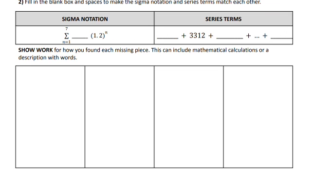 Solved Fill in the blank box and spaces to make the sigma | Chegg.com