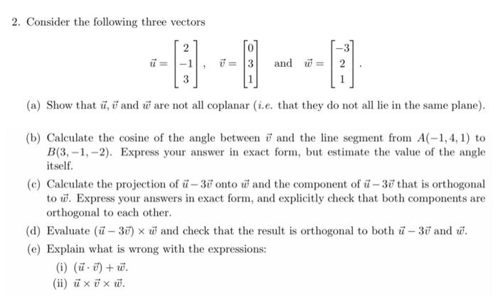 Solved linear algebra vectorsI did send this question twice | Chegg.com