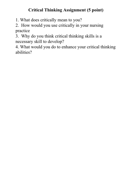 the power of critical thinking exercise 5.2 answers