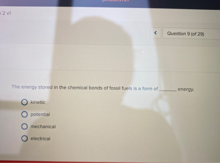 Solved zu Question 9 (of 29) The energy stored in the