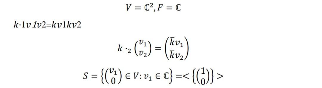 V Over Math Solved Find a vector space V over F and a subset S of V that | Chegg.com