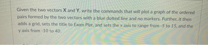 Solved Note: I am using MATLAB so please write the code in | Chegg.com