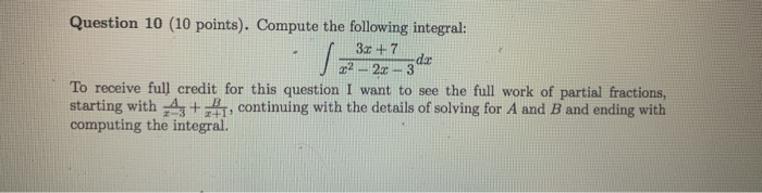Solved Question 10 (10 points). Compute the following | Chegg.com
