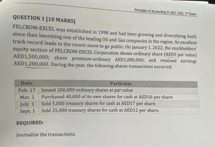 Solved Principles Of Accounting 11 (ACC 220): 2" Baam. | Chegg.com