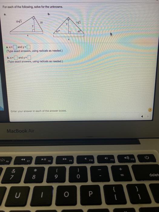 Solved: For Each Of The Following, Solve For The Unknowns.... | Chegg.com