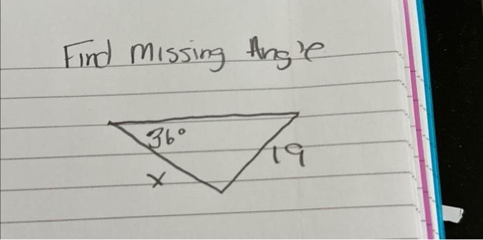 Find Missing Ang'e | Chegg.com