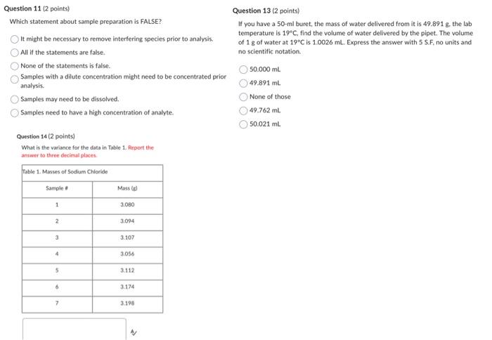 Solved Question 11 ( 2 points) Question 13 ( 2 points) Which | Chegg.com