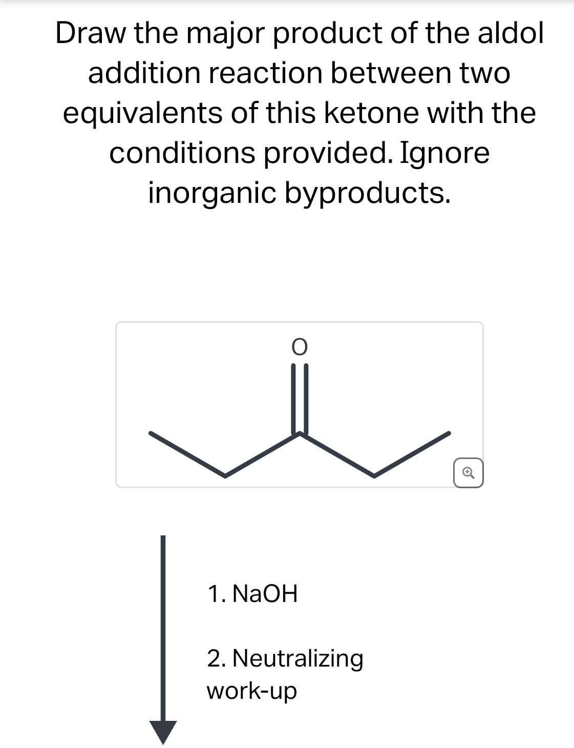Solved draw the major product of the aldol addition reaction chegg