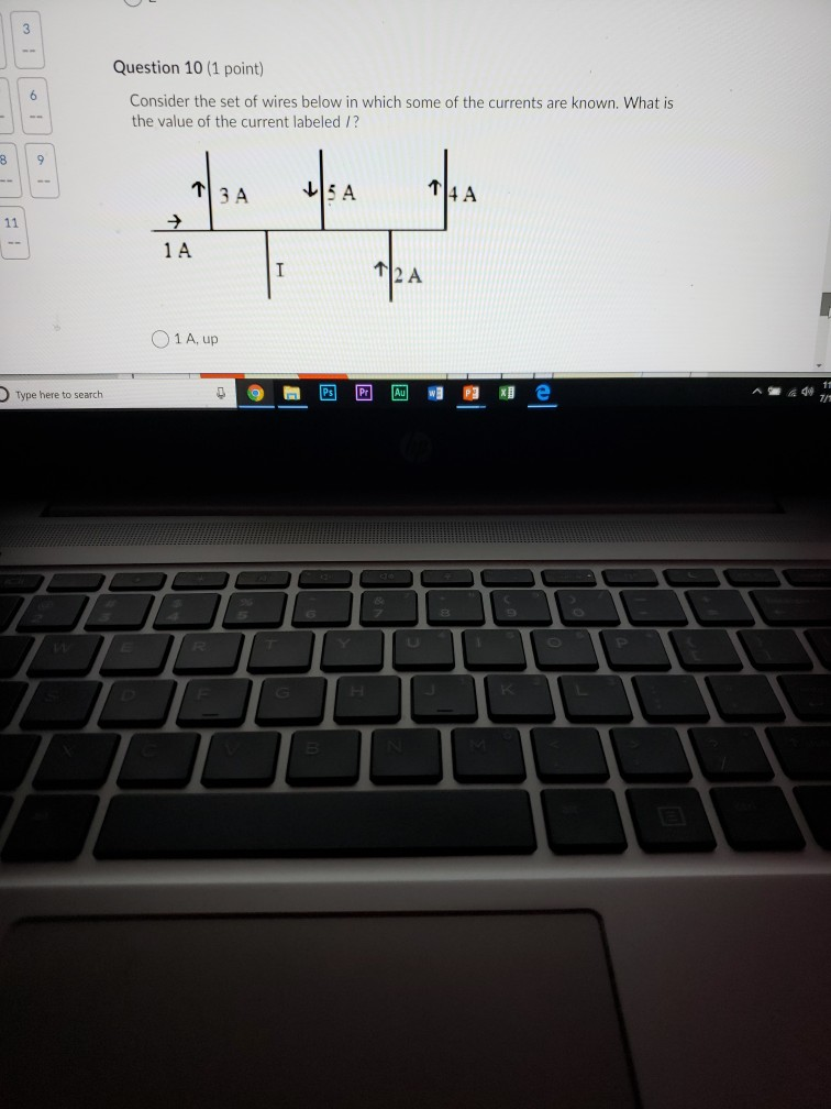 Solved 3 Question 10 (1 point) 6 Consider the set of wires | Chegg.com