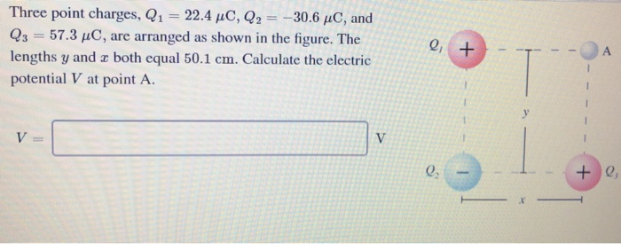 Three Point Charges Q1 22 4 c Q2 30 6 c And Chegg Three Point Charges Q1 22 4 c Q2 30 6 c And Chegg