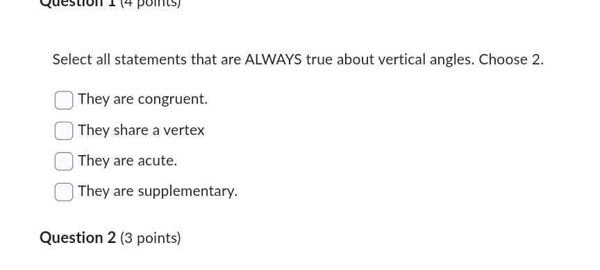 Solved Select all statements that are ALWAYS true about | Chegg.com