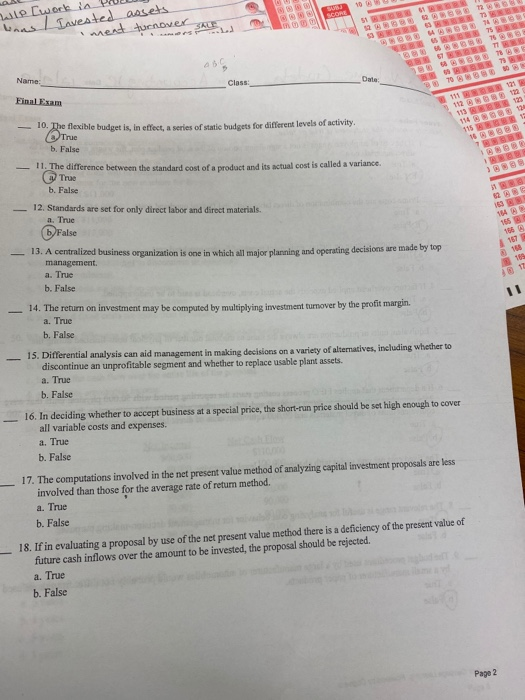 Multiple Choice Indicate the answer choice that best | Chegg.com