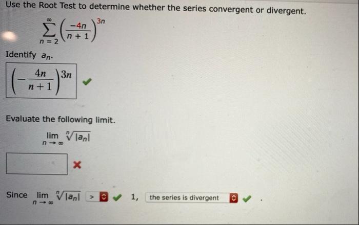 Solved Use the Root Test to determine whether the series | Chegg.com