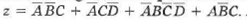 Example 4-3 demonstrated algebraic simplification. Step 3 resulted in the SOP equation Use a K map...