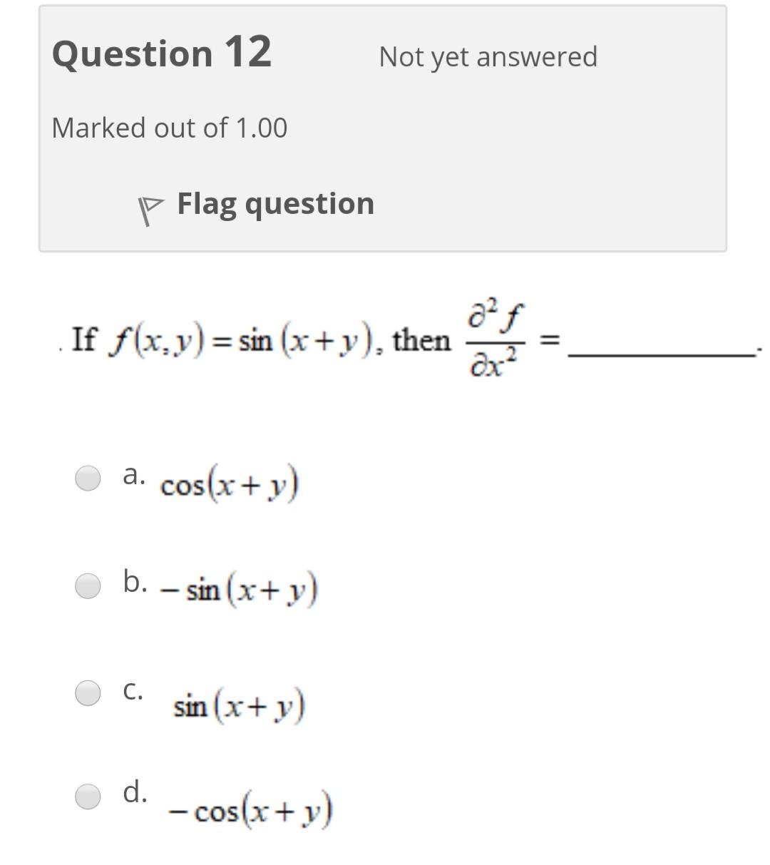Solved Question 11 Not Yet Answered Marked Out Of 1 00 P Chegg Com