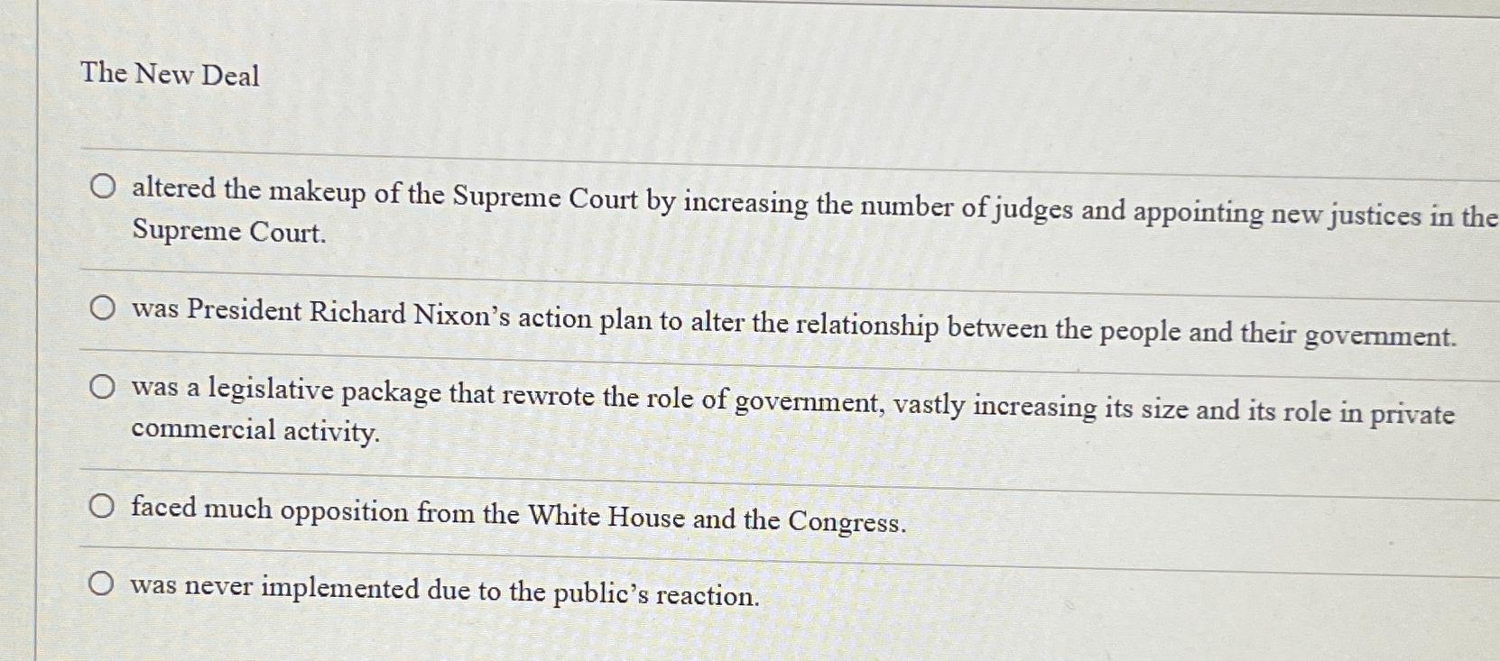 Why did the supreme court oppose clearance the new deal