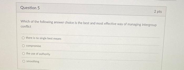 Solved Question 5 2 pts Which of the following answer choice | Chegg.com