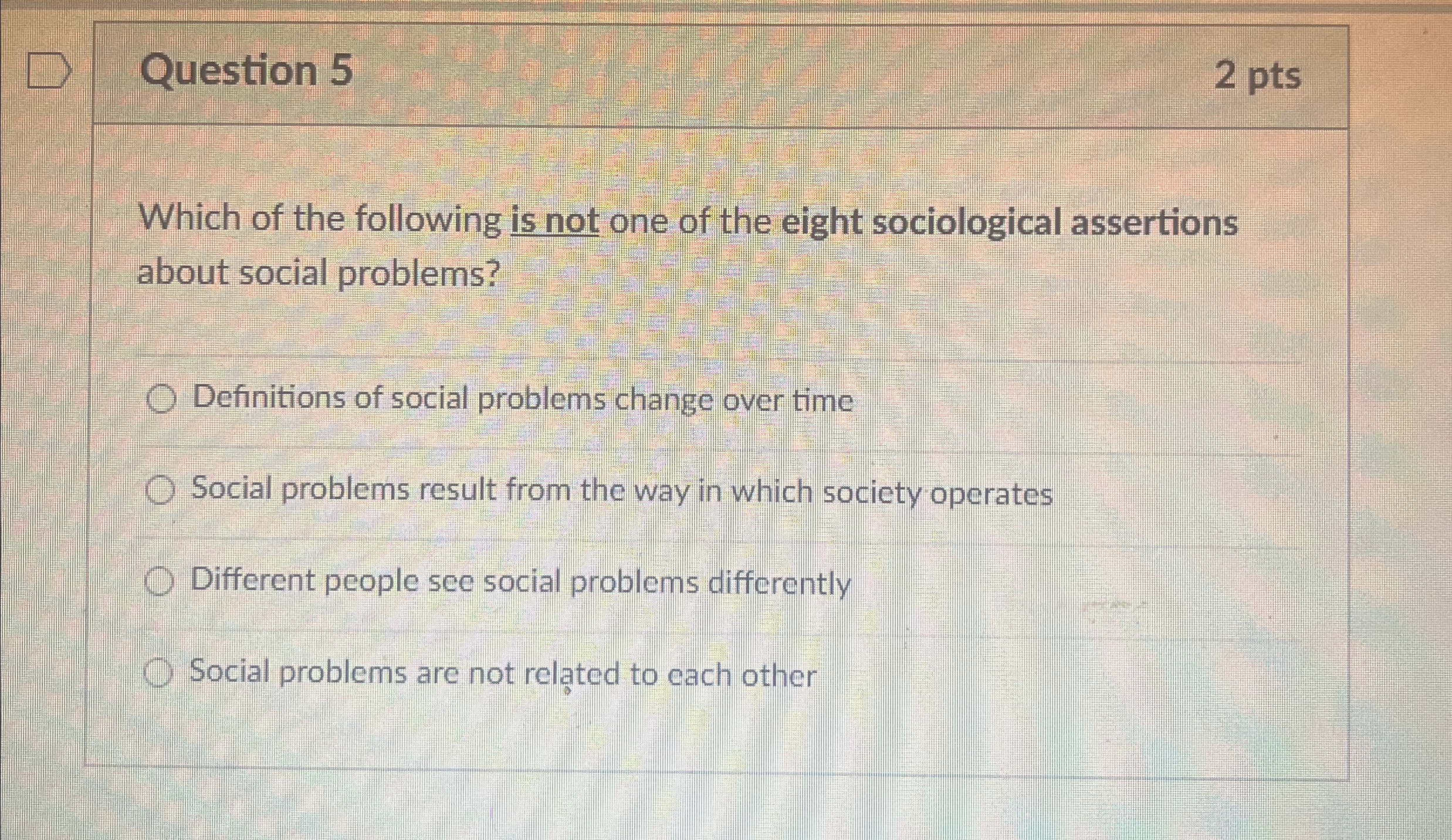 Solved Question 52 ﻿ptsWhich of the following is not one of | Chegg.com