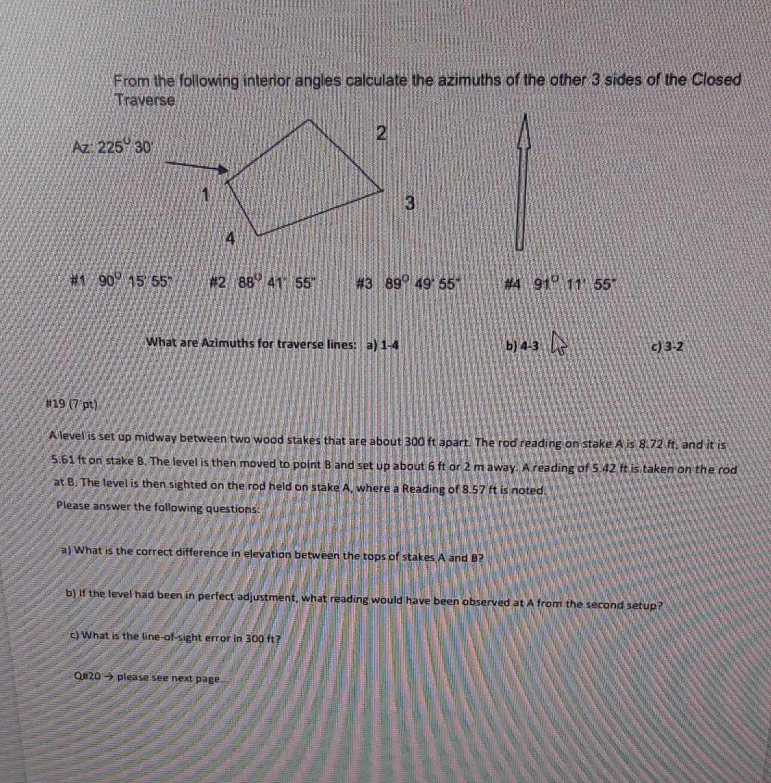 Solved From the following interior angles calculate the | Chegg.com
