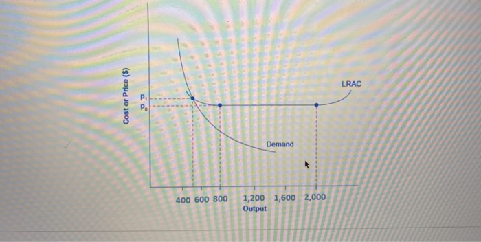 Solved Consider the below diagram of a natural monopoly. | Chegg.com