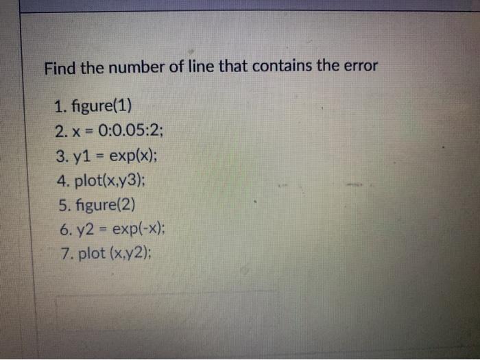 Solved Find the number of line that contains the error 1. | Chegg.com