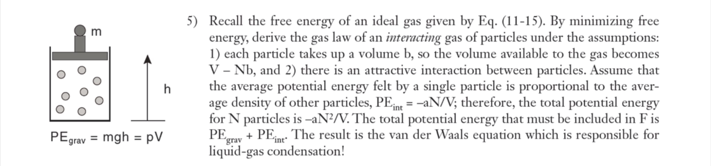 Solved Recall the free energy of an ideal gas given by | Chegg.com