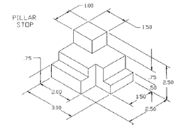 Solved: Draw a front, top, and right-side orthographic view of ...